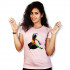 Women Round Neck Pink Tops - Naatiyam