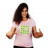 Women Round Neck Pink Tops - Sudoku