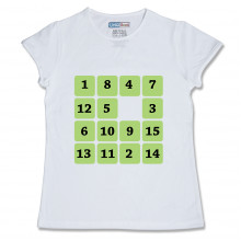 Women Round Neck White Tops - Sudoku