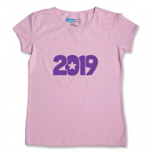 Women Round Neck Pink Tops - 2019