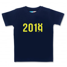 Men Round Neck Blue T-Shirt - 2019 Rising