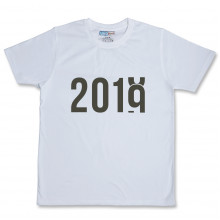 Men Round Neck White T-Shirt - 2019 Rising