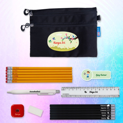 Classic Black Stationery Pouch
